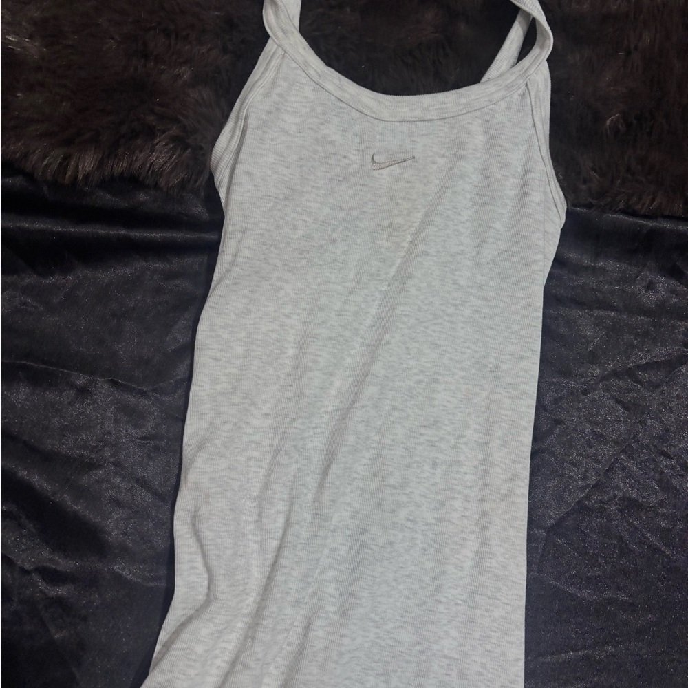 Nike Women's heather grey maxi dress long dress athletic